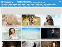 Tablet Screenshot of hdfondsdecran.com